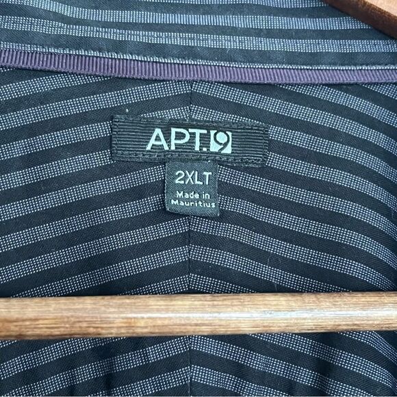 Apt 9 Men’s Striped Button Down Shirt Size 2XLT - Picture 6 of 8